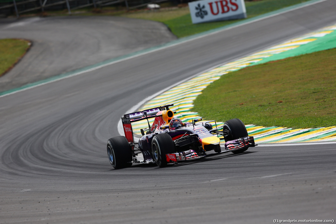 GP BRASILE, 07.11.2014 - Prove Libere 2, Sebastian Vettel (GER) Red Bull Racing RB10