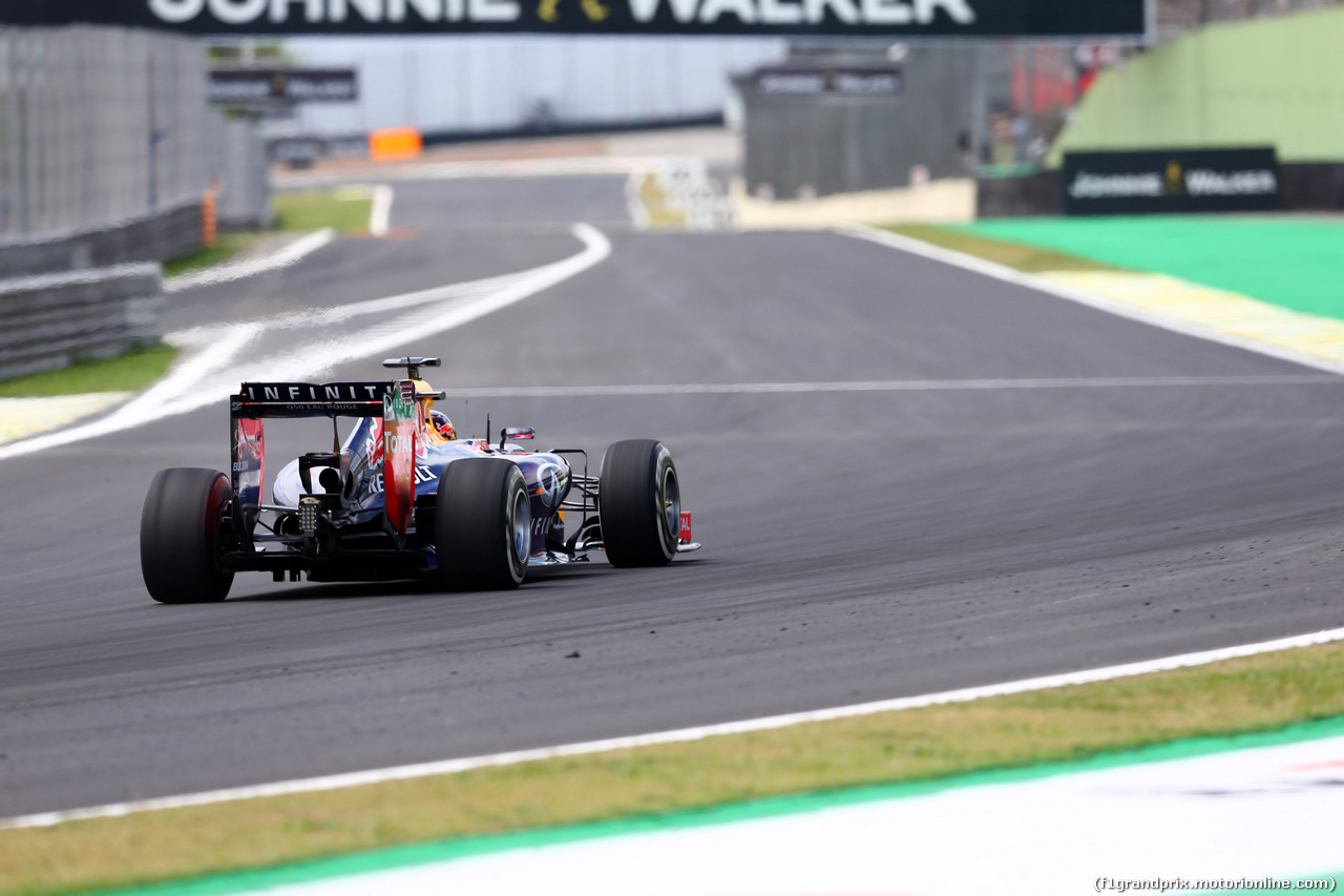 GP BRASILE, 07.11.2014 - Prove Libere 2, Sebastian Vettel (GER) Red Bull Racing RB10