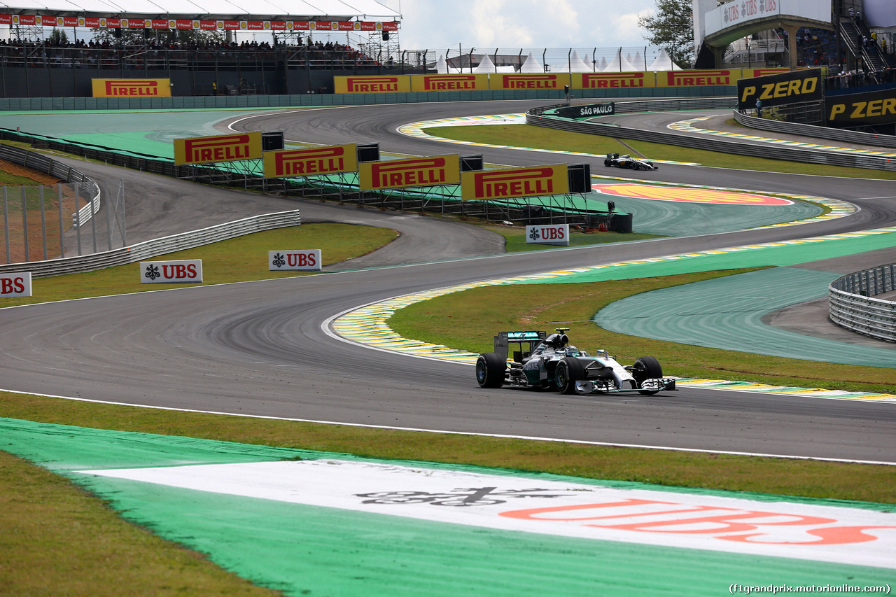 GP BRASILE, 07.11.2014 - Prove Libere 2, Nico Rosberg (GER) Mercedes AMG F1 W05