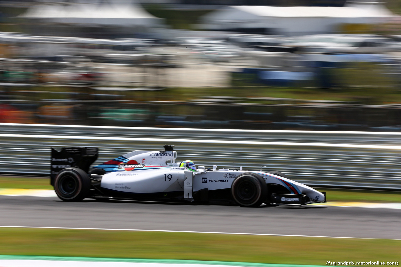 GP BRASILE, 07.11.2014 - Prove Libere 2, Felipe Massa (BRA) Williams F1 Team FW36