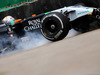 GP BRASILE, 07.11.2014 - Free Practice 1, Crash, Daniel Juncadella (ESP) Sahara Force India F1 VJM07 Test e Reserve Driver