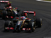 GP BRASILE, 07.11.2014 - Free Practice 2, Romain Grosjean (FRA) Lotus F1 Team E22 davanti a Pastor Maldonado (VEN) Lotus F1 Team E22