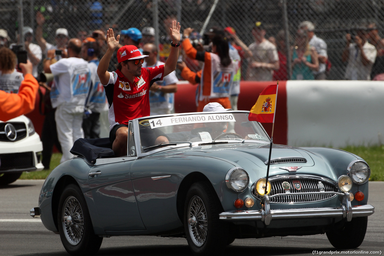 GP CANADA, 08.06.2014- Fernando Alonso (ESP) Ferrari F14-T