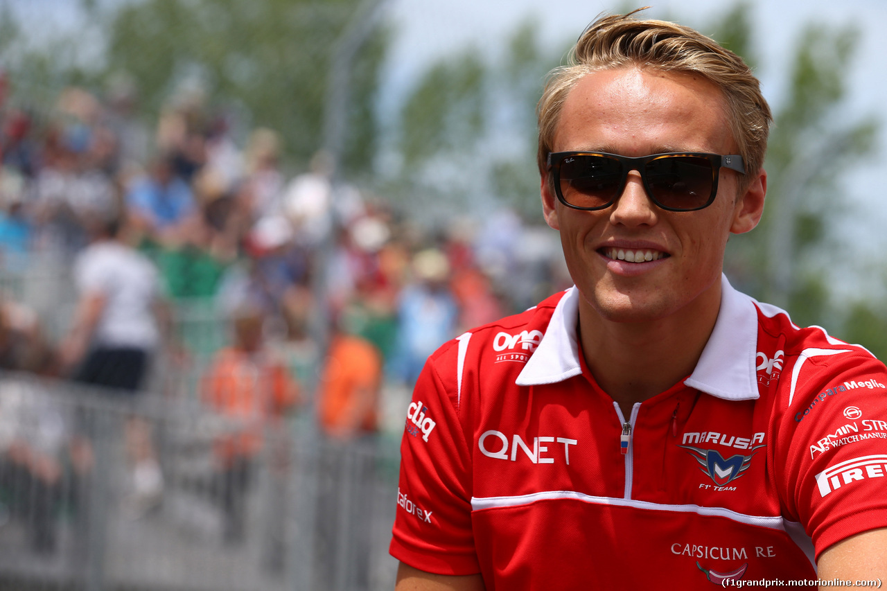 GP CANADA, 08.06.2014- Max Chilton (GBR), Marussia F1 Team MR03 at drivers parade