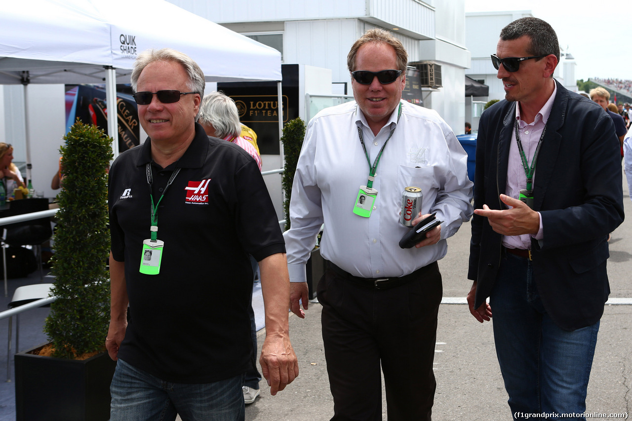 GP CANADA, 08.06.2014- (L-R) Gene Haas e Guenther Steiner (ITA) Haas F1 Team Prinicipal (R)