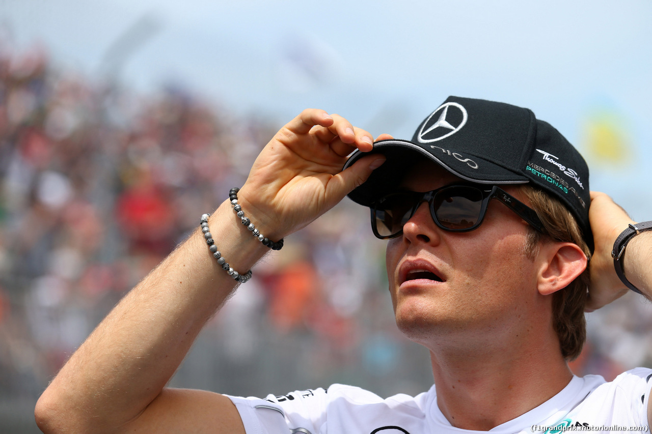 GP CANADA, 08.06.2014- Nico Rosberg (GER) Mercedes AMG F1 W05 at drivers parade