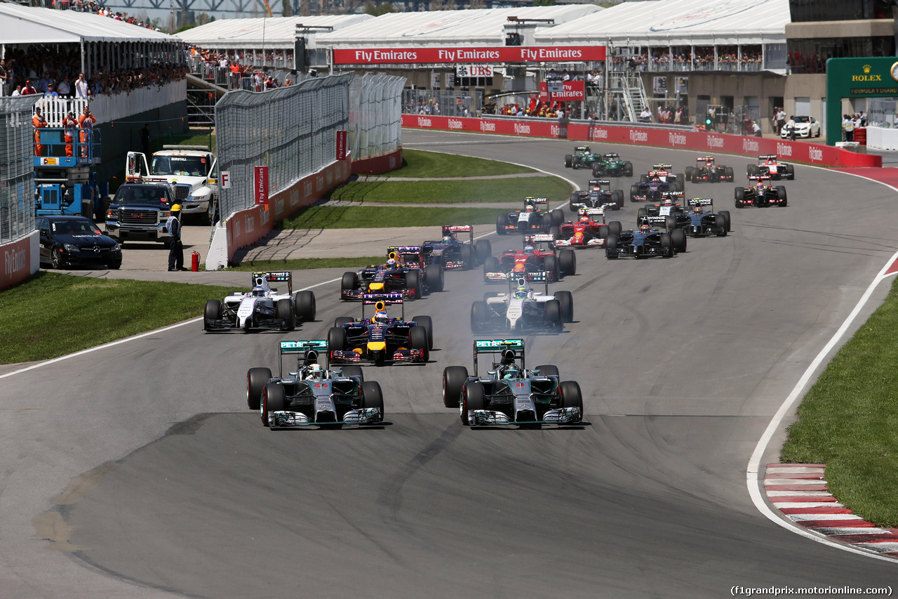 GP CANADA, 08.06.2014- Gara, Start of the race