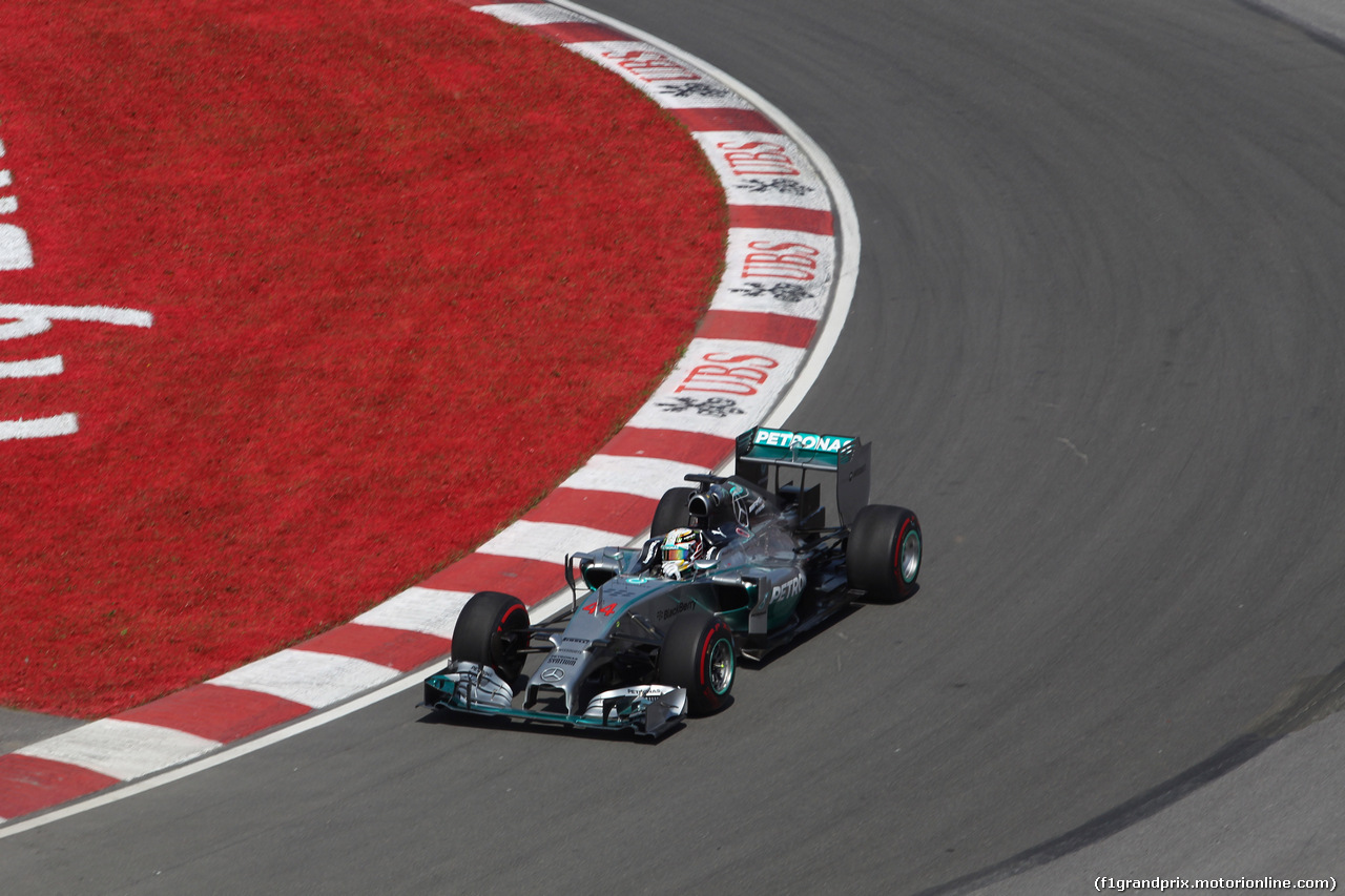 GP CANADA, 08.06.2014- Gara, Lewis Hamilton (GBR) Mercedes AMG F1 W05