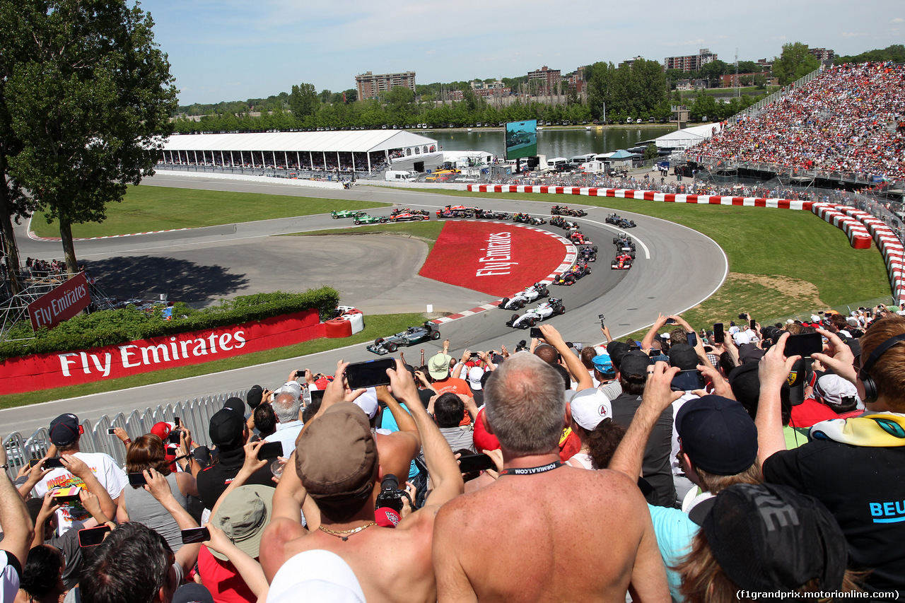 GP CANADA, 08.06.2014- Gara, Start of the race
