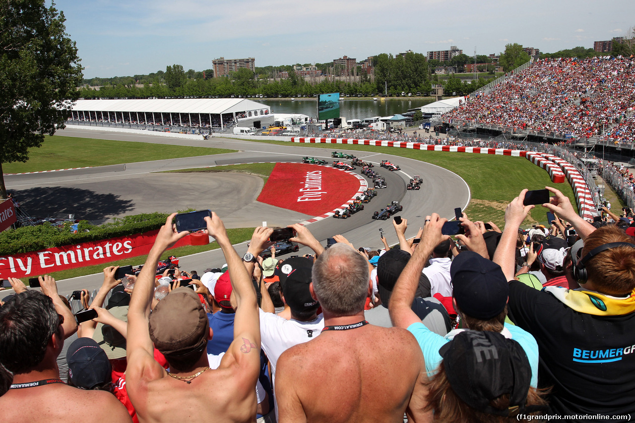 GP CANADA, 08.06.2014- Gara, Start of the race