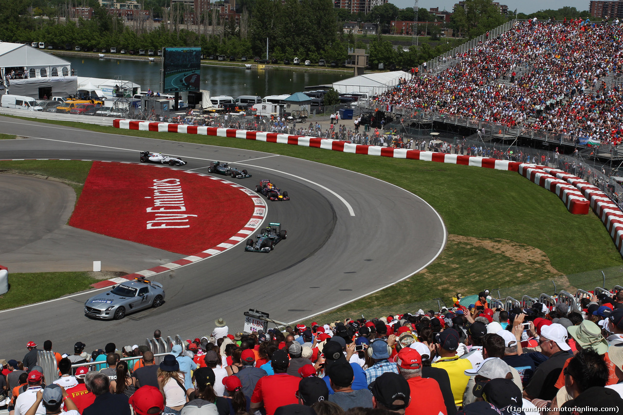 GP CANADA, 08.06.2014- Gara, The Safety car on the track