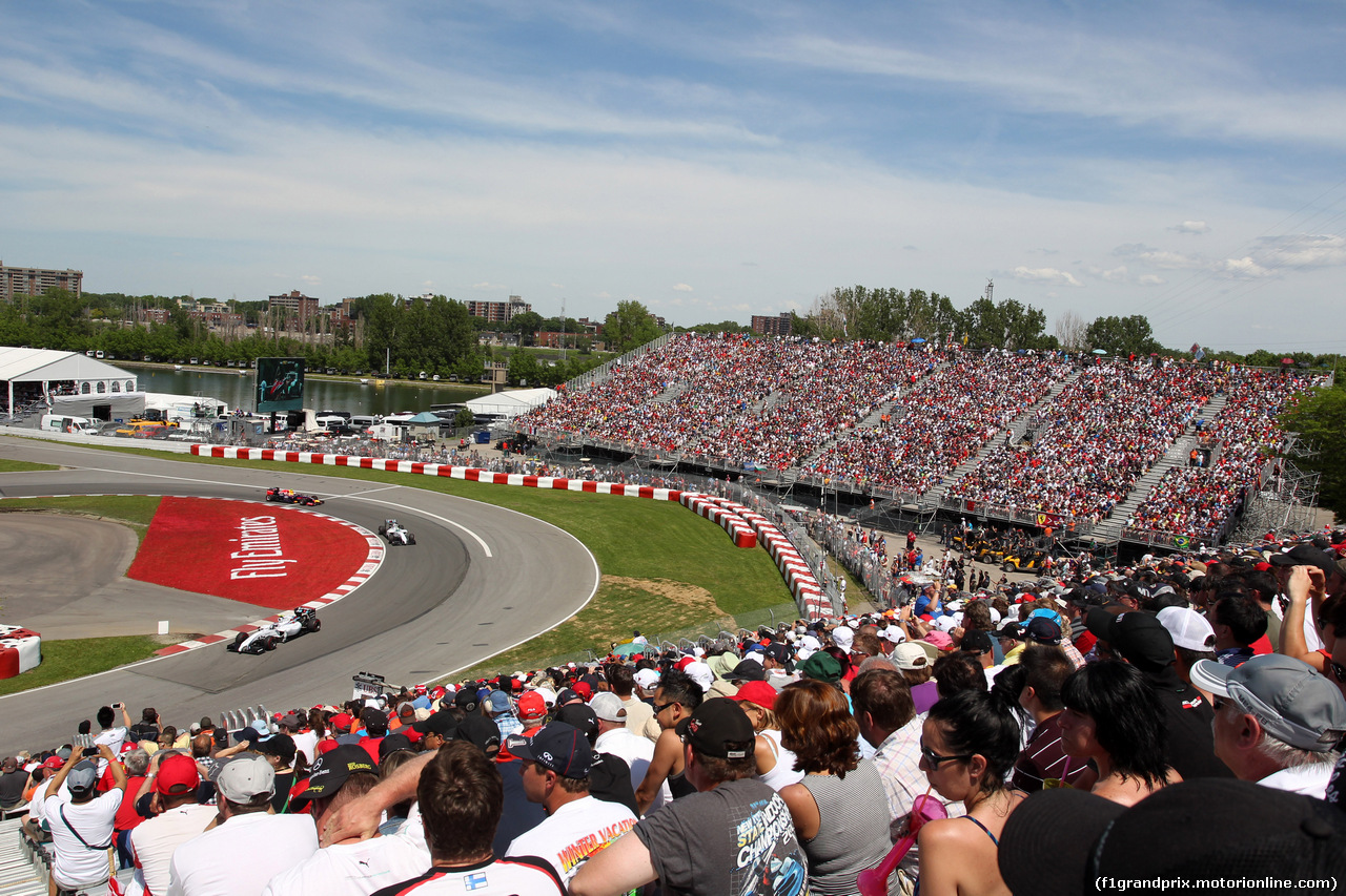 GP CANADA, 08.06.2014- Gara, Valtteri Bottas (FIN) Williams F1 Team FW36 e Felipe Massa (BRA) Williams F1 Team FW36