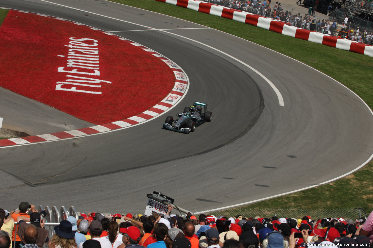 GP CANADA, 08.06.2014- Gara, Nico Rosberg (GER) Mercedes AMG F1 W05