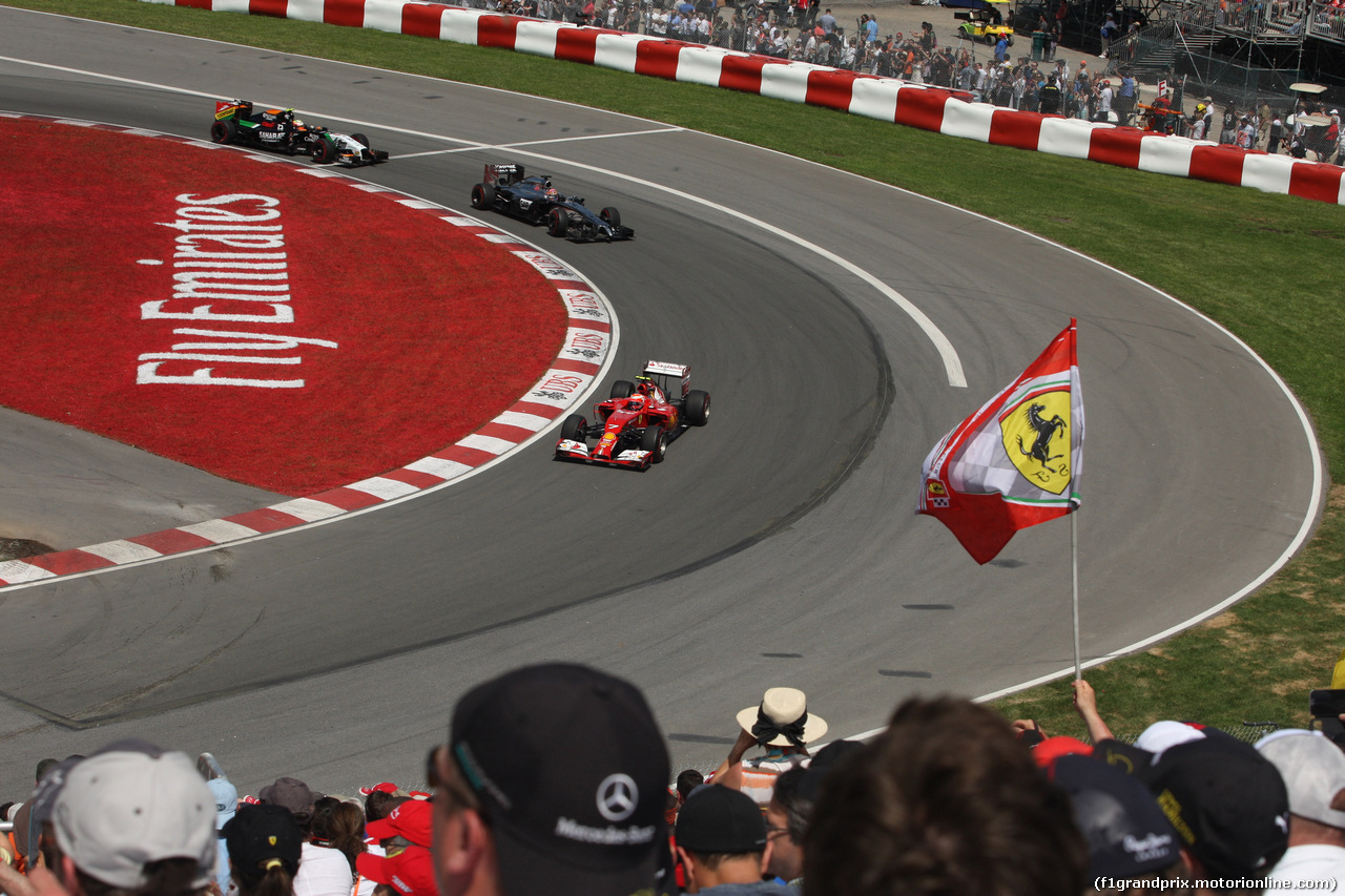 GP CANADA, 08.06.2014- Gara, Kimi Raikkonen (FIN) Ferrari F14-T