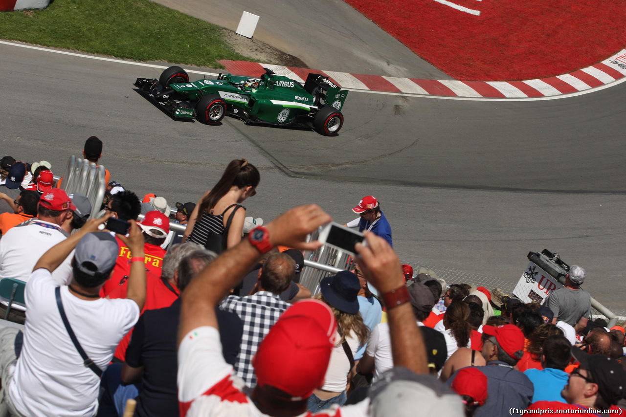 GP CANADA, 08.06.2014- Gara, Kamui Kobayashi (JAP) Caterham F1 Team CT-04