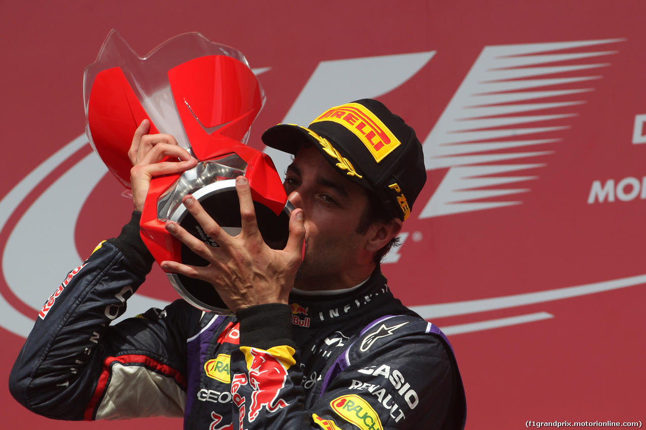 GP CANADA, 08.06.2014- Gara, Daniel Ricciardo (AUS) Red Bull Racing RB10 vincitore