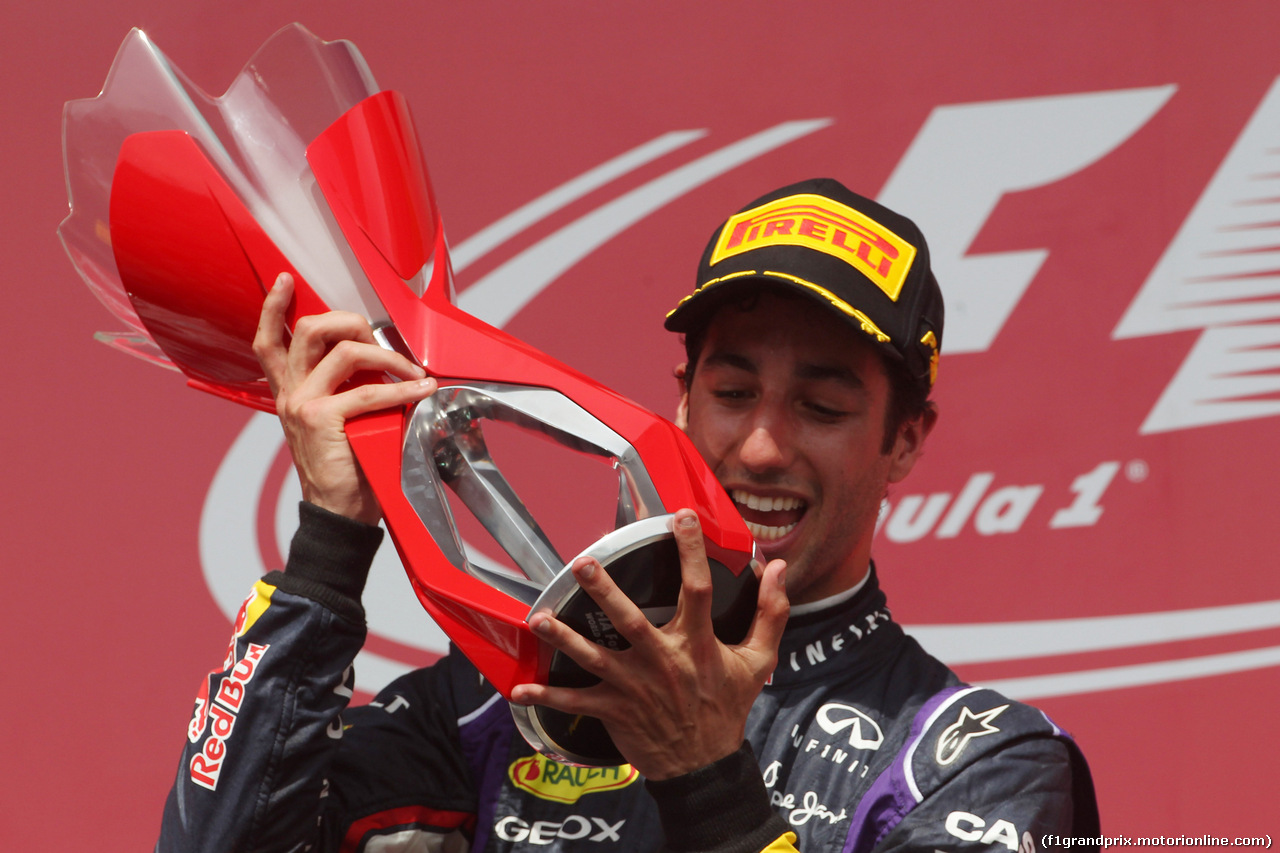 GP CANADA, 08.06.2014- Gara, Daniel Ricciardo (AUS) Red Bull Racing RB10 vincitore