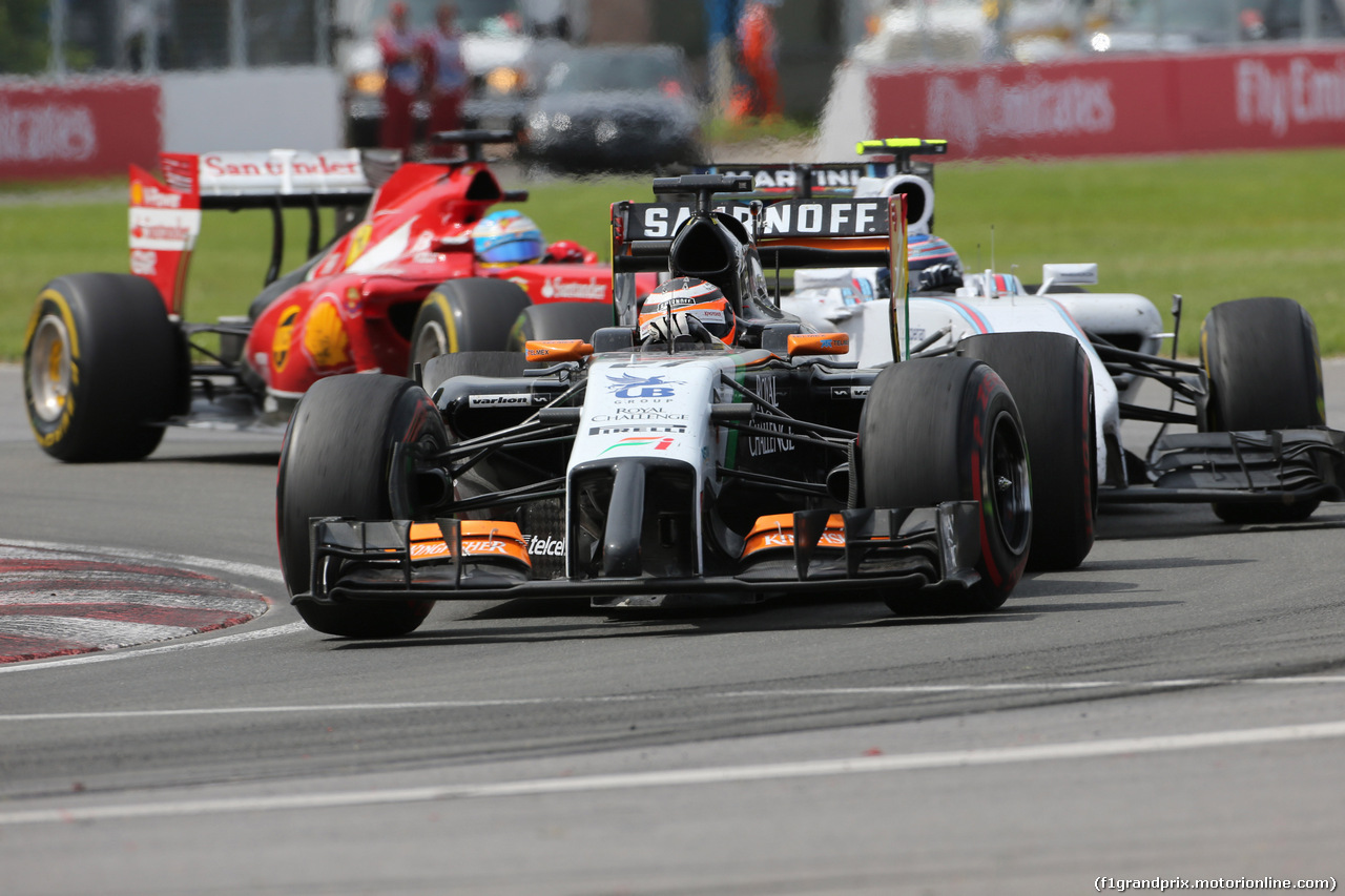 GP CANADA, 08.06.2014- Gara, Nico Hulkenberg (GER) Sahara Force India F1 VJM07