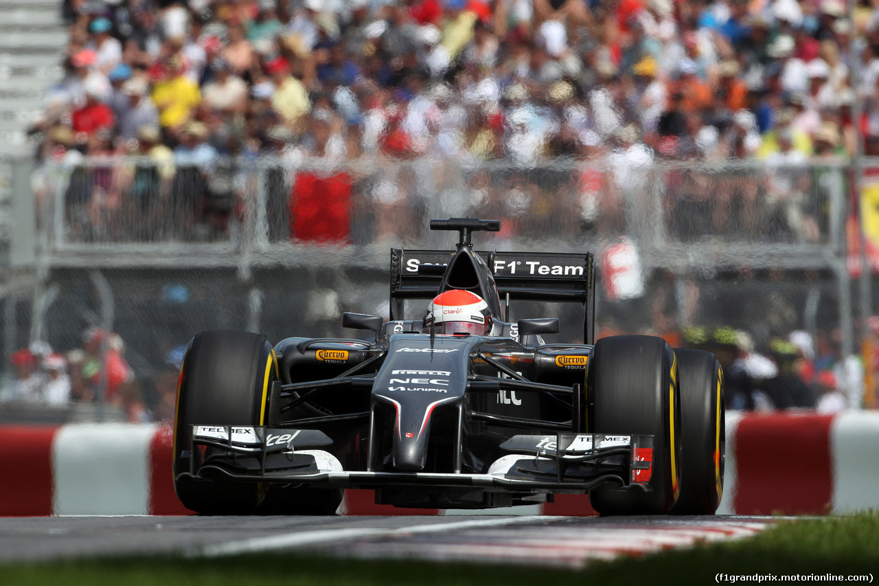 GP CANADA, 08.06.2014- Gara, Adrian Sutil (GER) Sauber F1 Team C33
