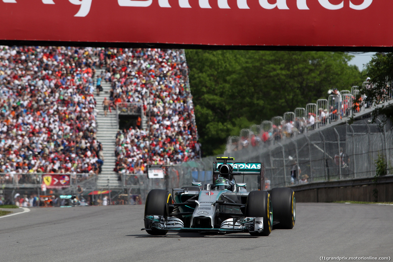 GP CANADA, 08.06.2014- Gara, Nico Rosberg (GER) Mercedes AMG F1 W05