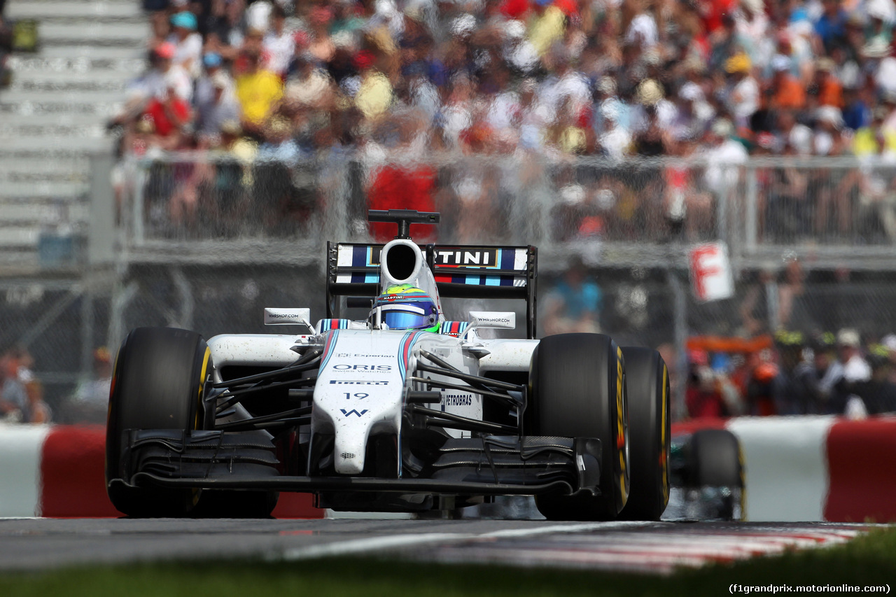 GP CANADA, 08.06.2014- Gara, Felipe Massa (BRA) Williams F1 Team FW36