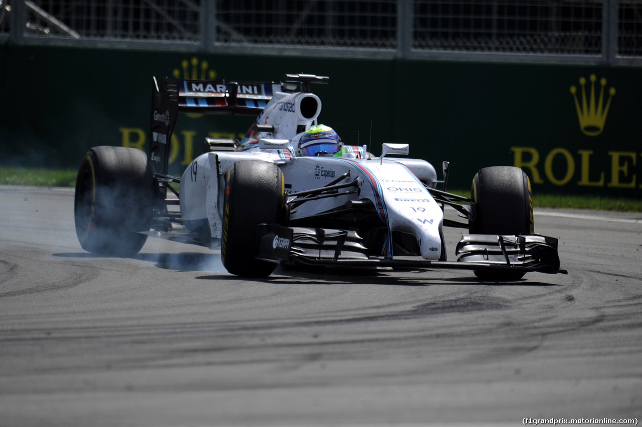 GP CANADA, 08.06.2014- Gara, Felipe Massa (BRA) Williams F1 Team FW36