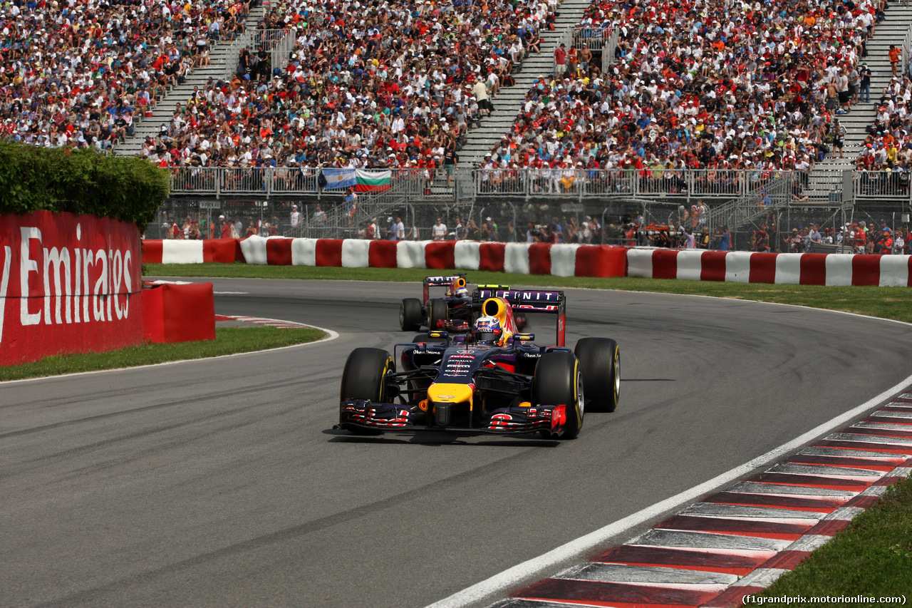 GP CANADA, 08.06.2014- Gara, Daniel Ricciardo (AUS) Red Bull Racing RB10