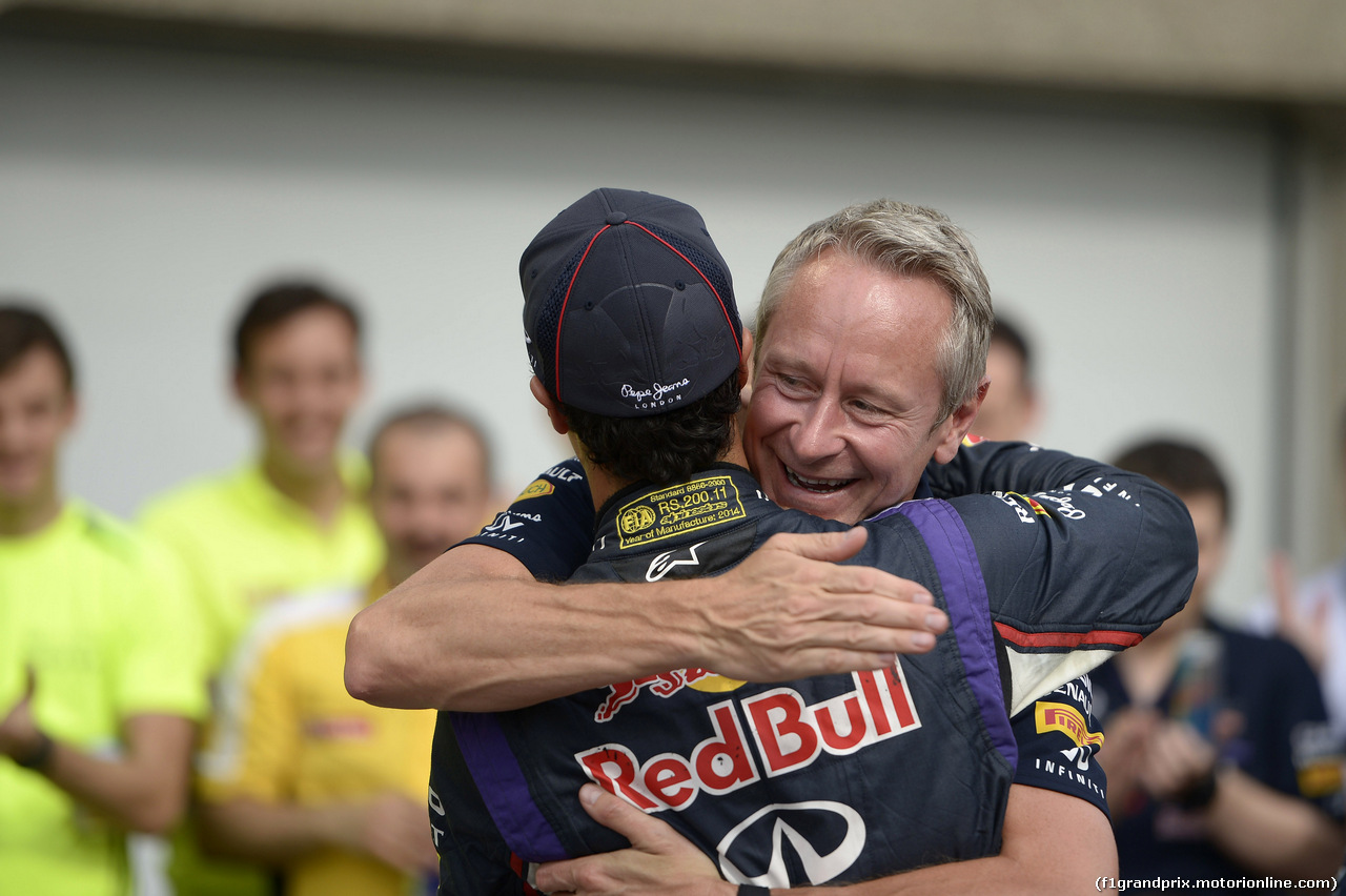 GP CANADA, 08.06.2014- Festeggiamenti, Daniel Ricciardo (AUS) Red Bull Racing RB10 vincitore e terzo Sebastian Vettel (GER) Red Bull Racing RB10