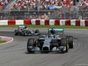 GP CANADA, 08.06.2014- Gara, Nico Rosberg (GER) Mercedes AMG F1 W05 davanti a Lewis Hamilton (GBR) Mercedes AMG F1 W05