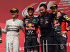 GP CANADA, 08.06.2014- Gara, 1st position Daniel Ricciardo (AUS) Red Bull Racing RB10, secondo Nico Rosberg (GER) Mercedes AMG F1 W05 e terzo Sebastian Vettel (GER) Red Bull Racing RB10