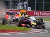 GP CANADA, 08.06.2014- Gara, Daniel Ricciardo (AUS) Red Bull Racing RB10 overtakes Sergio Perez (MEX) Sahara Force India F1 VJM07