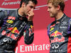 GP CANADA, 08.06.2014- Gara, 1st position Daniel Ricciardo (AUS) Red Bull Racing RB10 e terzo Sebastian Vettel (GER) Red Bull Racing RB10