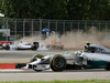 GP CANADA, 08.06.2014- Gara, Crash, Felipe Massa (BRA) Williams F1 Team FW36 e Sergio Perez (MEX) Sahara Force India F1 VJM07 e Nico Rosberg (GER) Mercedes AMG F1 W05