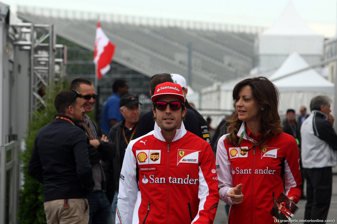 GP CANADA, 05.06.2014- Fernando Alonso (ESP) Ferrari F14-T