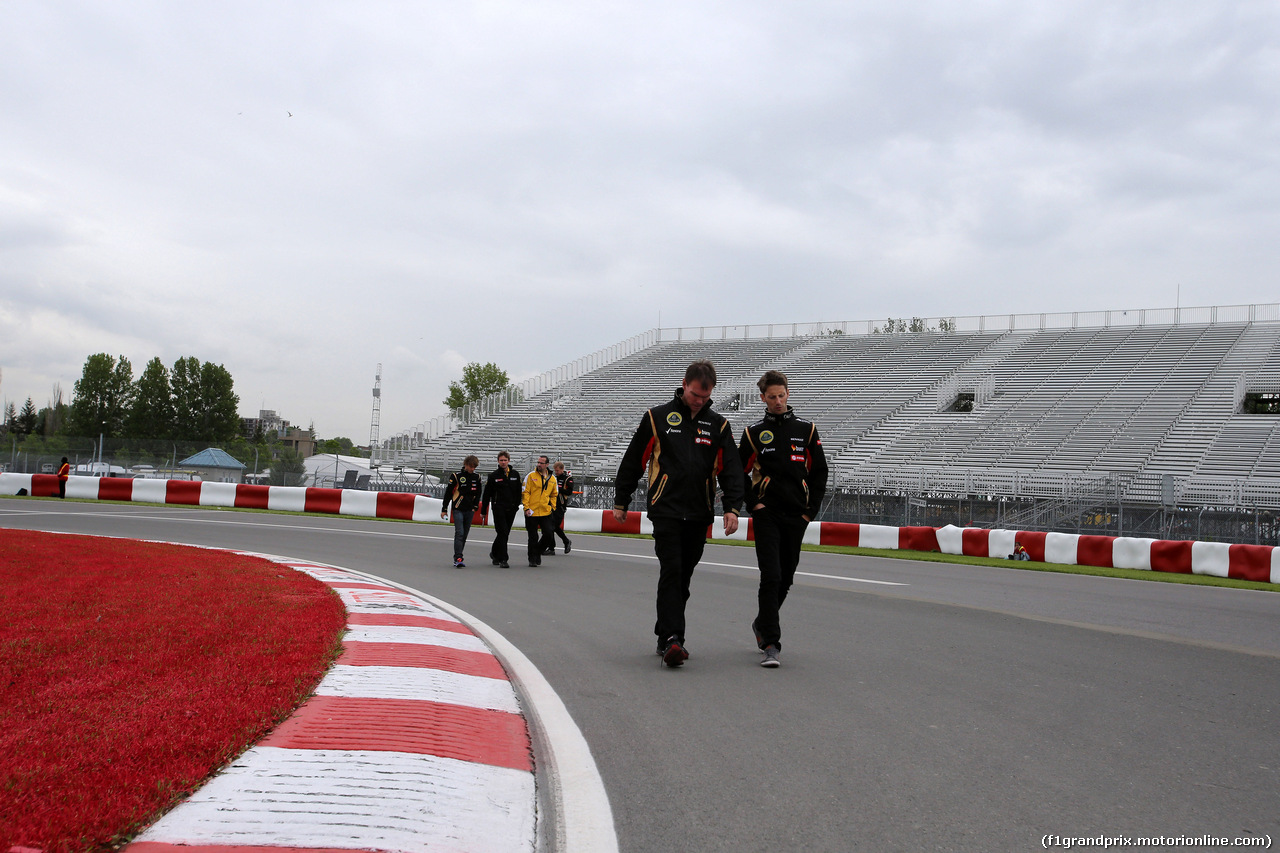 GP CANADA, 05.06.2014- Romain Grosjean (FRA) Lotus F1 Team E22