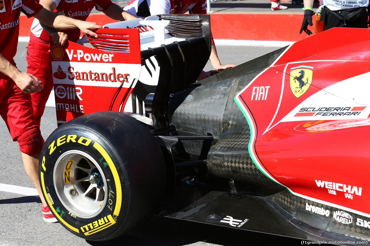 GP CANADA, 07.06.2014- Prove Libere 3, Ferrari F14-T, detail
