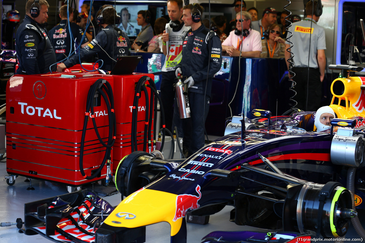 GP CANADA, 07.06.2014- Prove Libere 3, Sebastian Vettel (GER) Red Bull Racing RB10