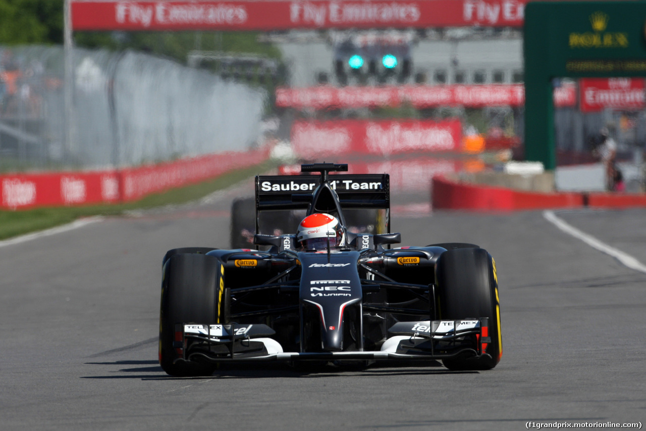 GP CANADA, 07.06.2014- Prove Libere 3, Adrian Sutil (GER) Sauber F1 Team C33