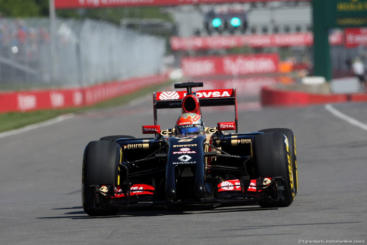 GP CANADA, 07.06.2014- Prove Libere 3, Romain Grosjean (FRA) Lotus F1 Team E22