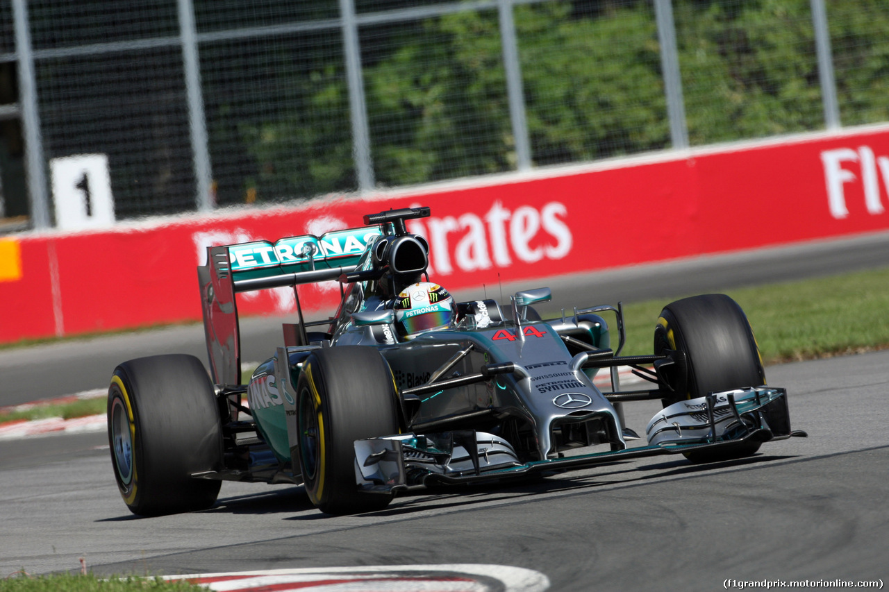 GP CANADA, 07.06.2014- Prove Libere 3, Lewis Hamilton (GBR) Mercedes AMG F1 W05