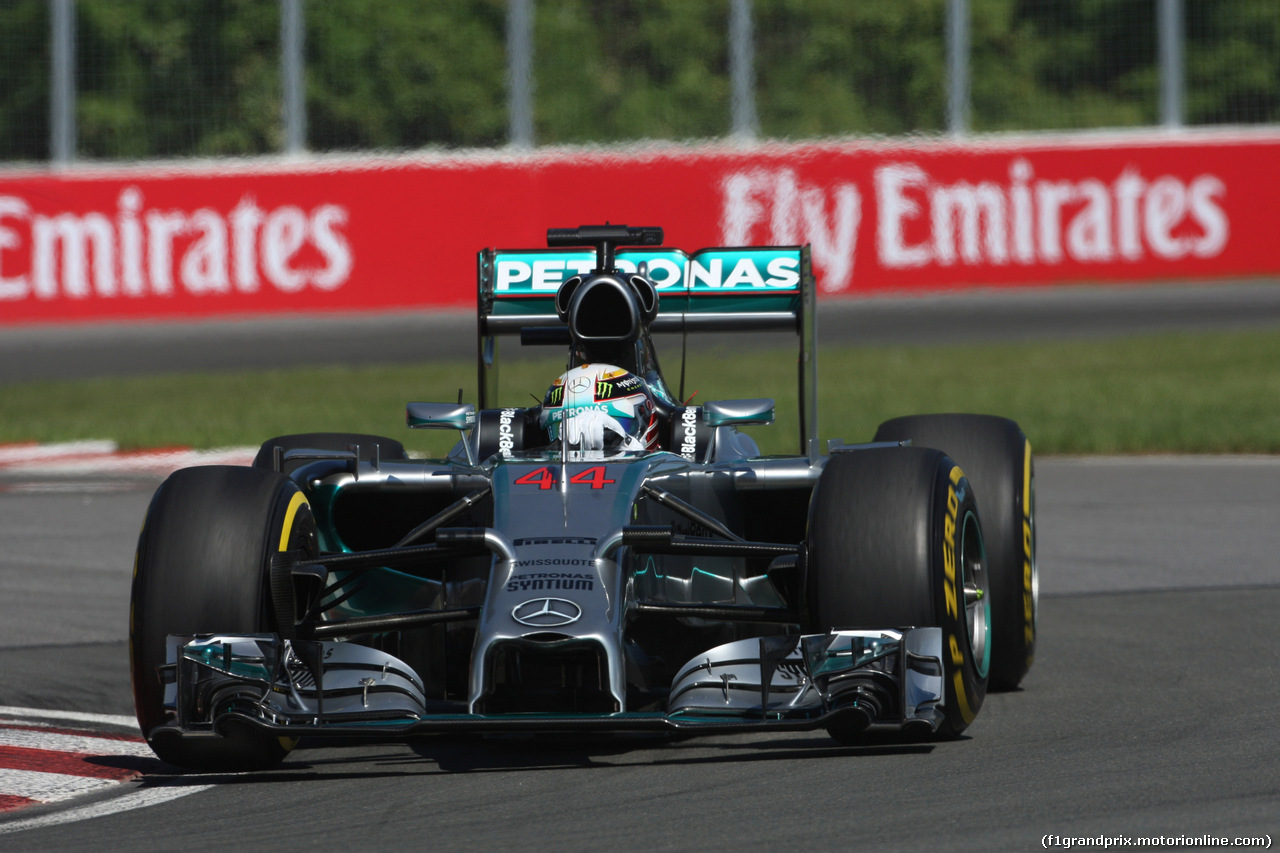 GP CANADA, 07.06.2014- Prove Libere 3, Lewis Hamilton (GBR) Mercedes AMG F1 W05
