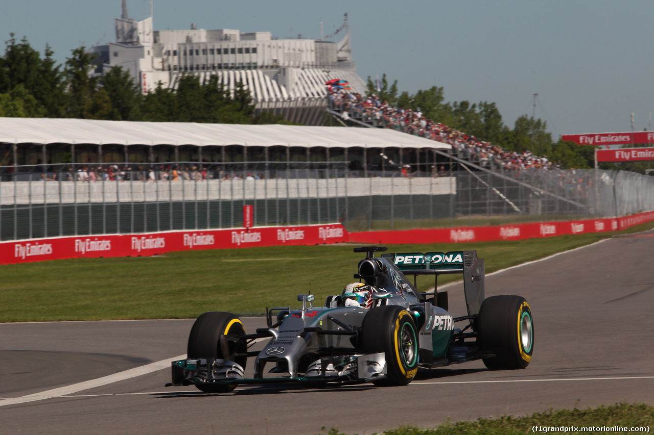 GP CANADA, 07.06.2014- Prove Libere 3, Lewis Hamilton (GBR) Mercedes AMG F1 W05
