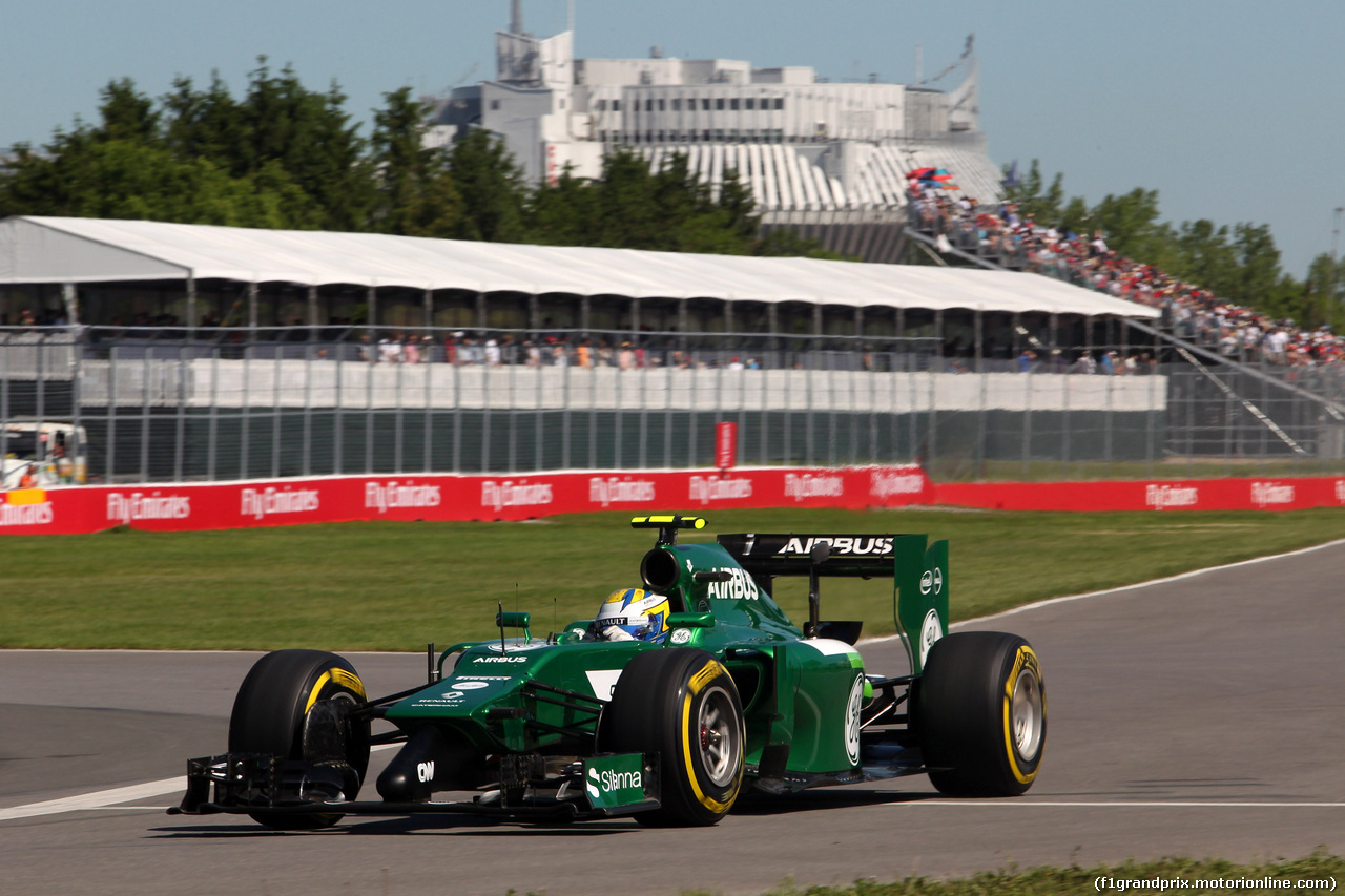 GP CANADA, 07.06.2014- Prove Libere 3, Marcus Ericsson (SUE) Caterham F1 Team CT-04