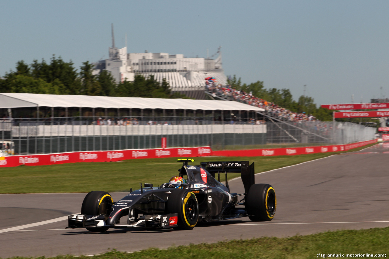GP CANADA, 07.06.2014- Prove Libere 3, Esteban Gutierrez (MEX), Sauber F1 Team C33