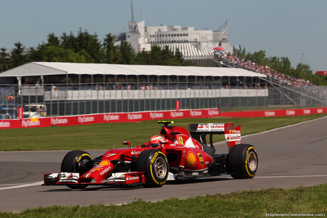 GP CANADA, 07.06.2014- Prove Libere 3, Kimi Raikkonen (FIN) Ferrari F14-T