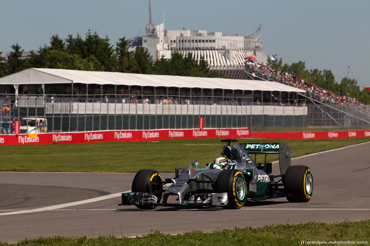 GP CANADA, 07.06.2014- Prove Libere 3, Lewis Hamilton (GBR) Mercedes AMG F1 W05