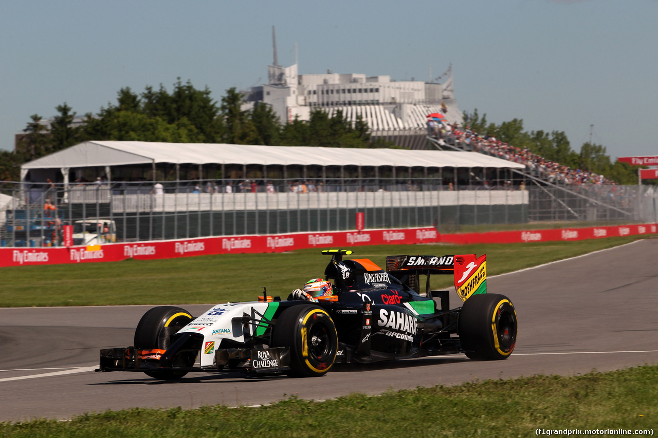 GP CANADA, 07.06.2014- Prove Libere 3, Sergio Perez (MEX) Sahara Force India F1 VJM07
