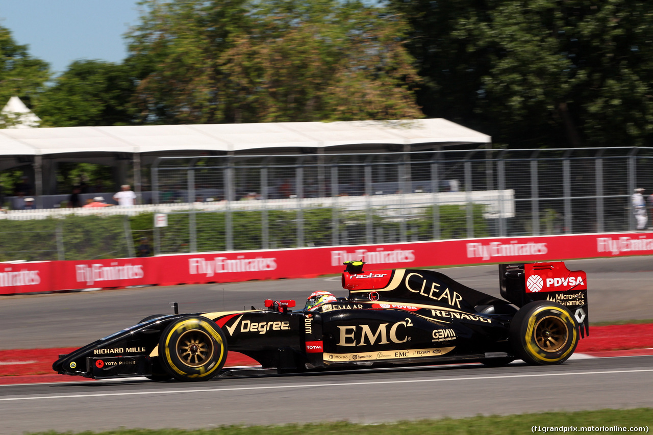 GP CANADA, 07.06.2014- Prove Libere 3, Pastor Maldonado (VEN) Lotus F1 Team E22
