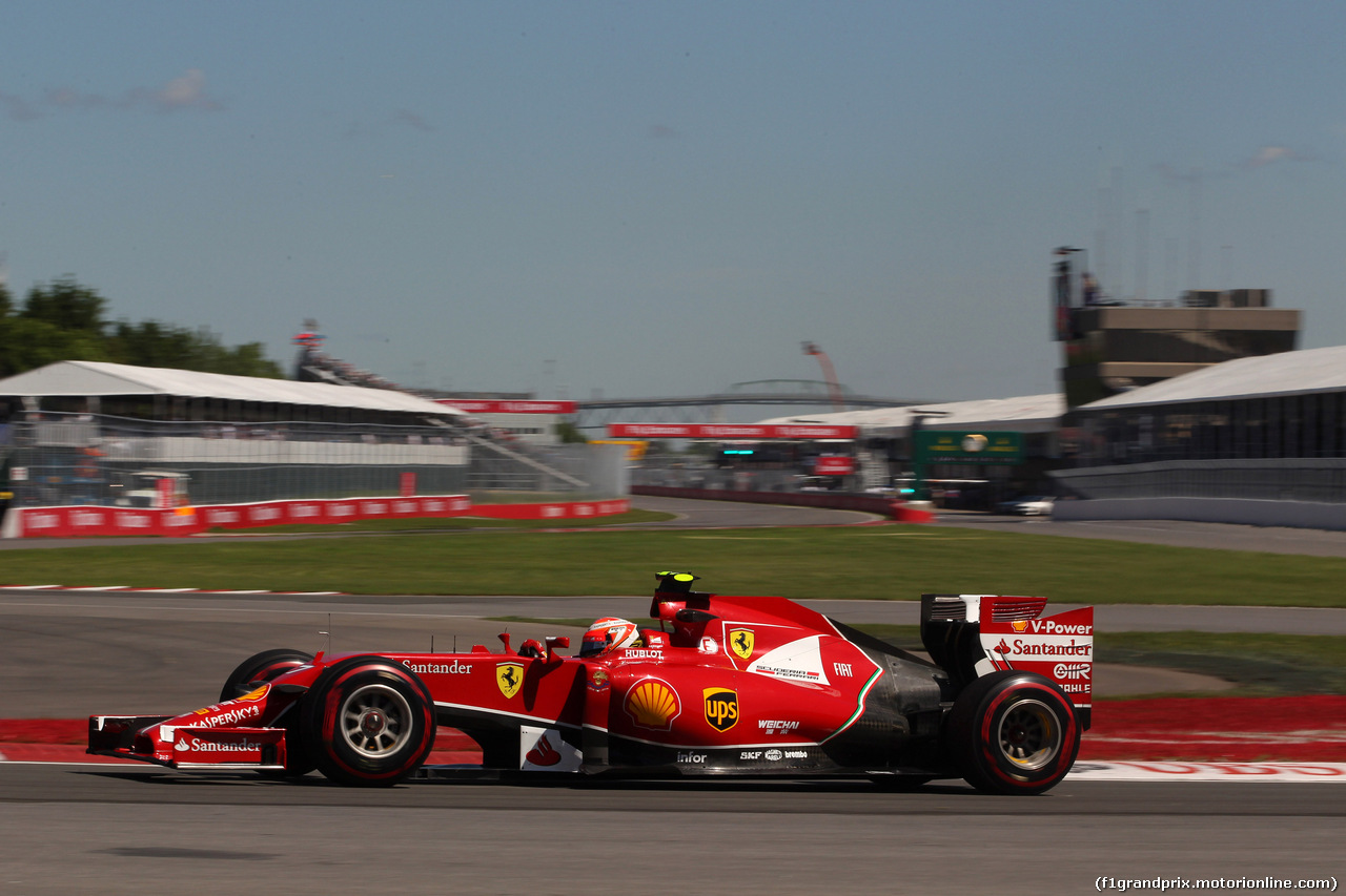 GP CANADA, 07.06.2014- Prove Libere 3, Kimi Raikkonen (FIN) Ferrari F14-T