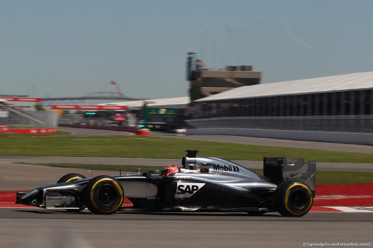 GP CANADA, 07.06.2014- Prove Libere 3, Jenson Button (GBR) McLaren Mercedes MP4-29